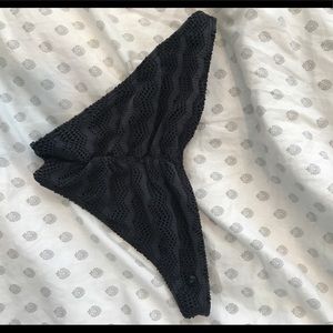 Volcom Cheeky black bikini bottoms